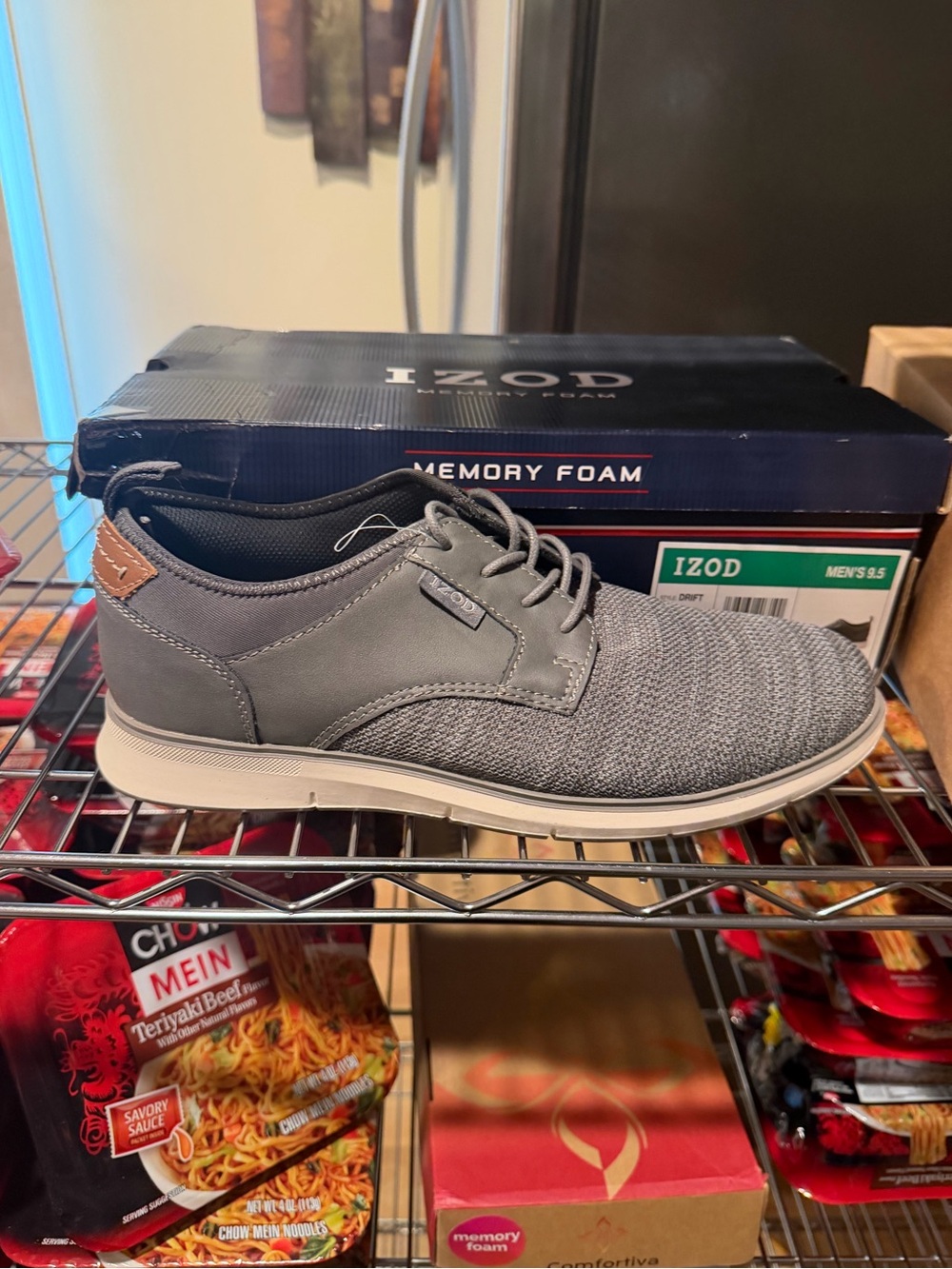 Izod Men’s Rangley Lace Up Oxford Sneakers Gray Size 9.5 M US